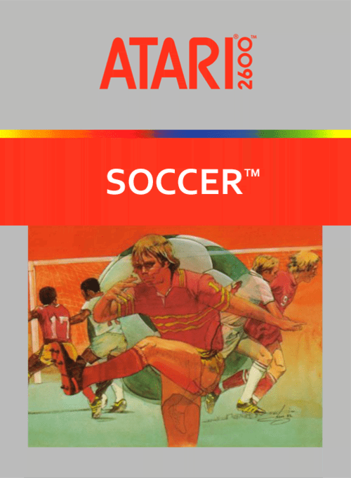 RealSports Soccer box art for Atari 2600